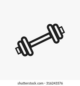 Black weightlifting icons set. Vector Illustration eps10. 