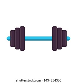 black weights for arm training and isolated symbols vector illustration graphic design