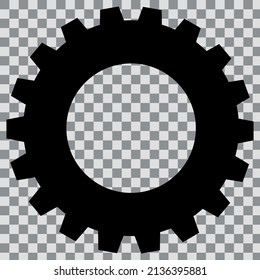 Black Wheel Front Gear Sprocket Cogs Chain Ring Bicycle Logo Design Clip Art