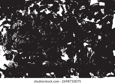 Arte abstracto en blanco y negro creado con patrones dinámicos y texturas en un entorno exterior único durante el día