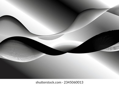 Abstrakter schwarz-weißer Hintergrund, abstrakter Hintergrund