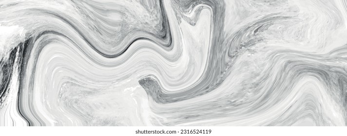 black and white abstract background. white and black acrylic pour marble patterned texture background illustration. abstract elegant light white and silver acrylic pour marble pattern