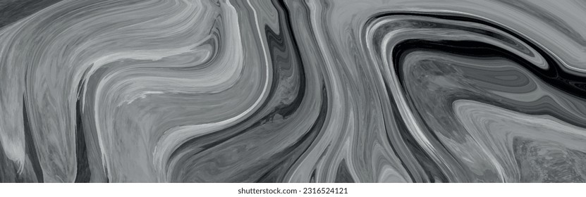 black and white abstract background. white and black acrylic pour marble patterned texture background illustration. abstract elegant light white and silver acrylic pour marble pattern