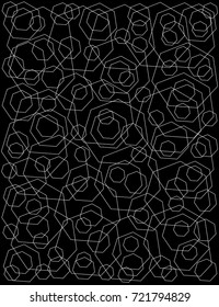 Black and white abstract background. Broken glass, stained glass, mosaic.
