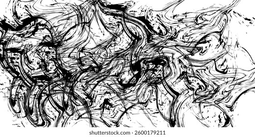 Black and white abstract background. abstract brush concept