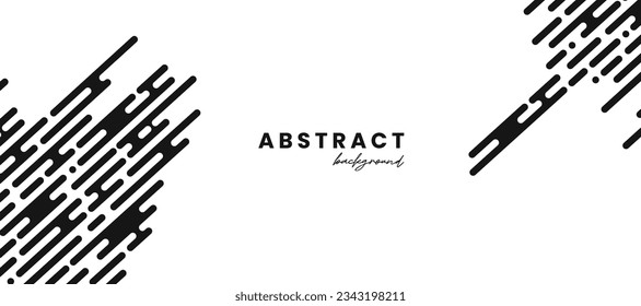 Fondo abstracto en blanco y negro con nubes chinas aisladas sobre fondo blanco. Estilo oriental tradicional de nube negro y línea para tarjeta de vacaciones, invitación, cartel de fiesta, volante, decoración.