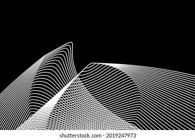 Black and White Abstract background. Abstract design texture for wall art, brochures, book covers, posters, website, banner.