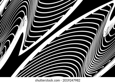 Black and White Abstract background. Abstract design texture for wall art, brochures, book covers, posters, website, banner.