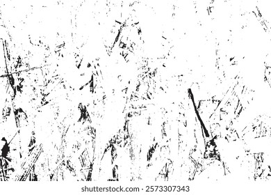 Black and white abstract background. Distressed overlay texture design. Vector illustration.
