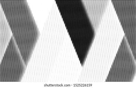 Black and white abstract background with dotted pattern. 
Halftone effect - vector