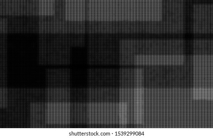 Black and white abstract background with dotted pattern. 
Halftone effect - vector
