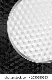 black and white abstract background with geometric shapes