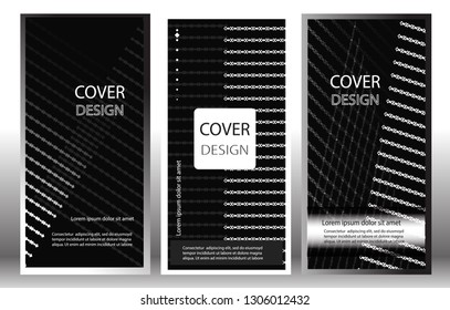 Black and White Abstract Background. Geometric poster template