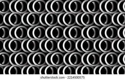 black and white abstract background with geometric and seamless pattern. geometric style - stock vector.