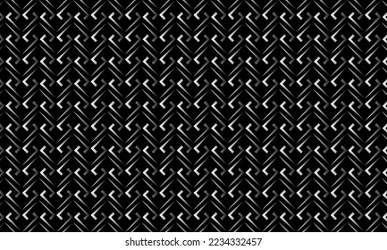 black and white abstract background with geometric and seamless pattern. geometric style - stock vector.	