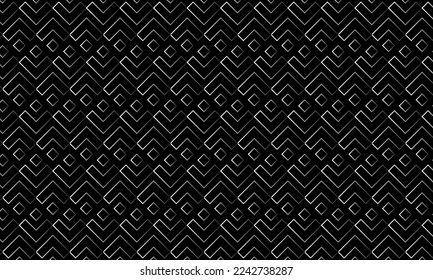 black and white abstract background with geometric and seamless pattern. geometric style - stock vector.	
