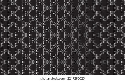 black and white abstract background with geometric and seamless pattern. geometric style - stock vector.	
