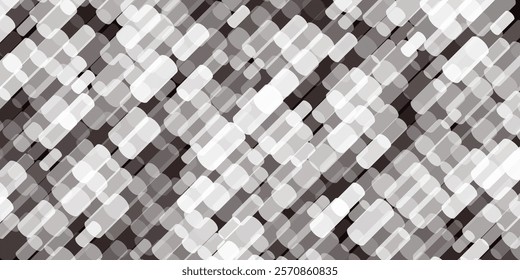 Black and white abstract background.  Gray, silver and white Different shades Parallelogram pattern. EPS vector illustration