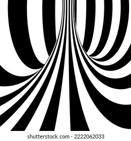 Black and white abstract background. Hypnotic image.