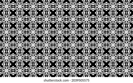 Black and white abstract background. Illustration with letter initials w lined up and neatly arranged. Textures to complement your business or design needs