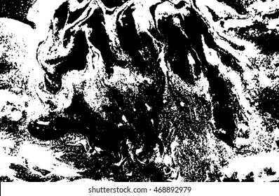 Black and white abstract background. Liquid marble pattern. Monochrome texture. EPS10