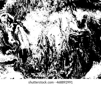 Black and white abstract background. Liquid marble pattern. Monochrome texture. EPS10