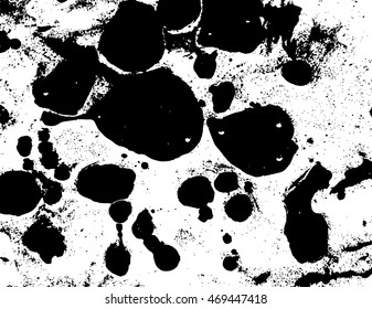 Black and white abstract background. Liquid marble pattern. Monochrome grunge texture. EPS10