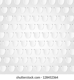 Black and white abstract background made out of metal looking tags.