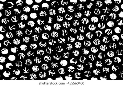 Black and white abstract background with  net  and lines
