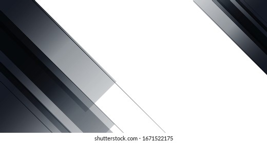 Black white abstract background. Presentation design vector templates Geometric background
