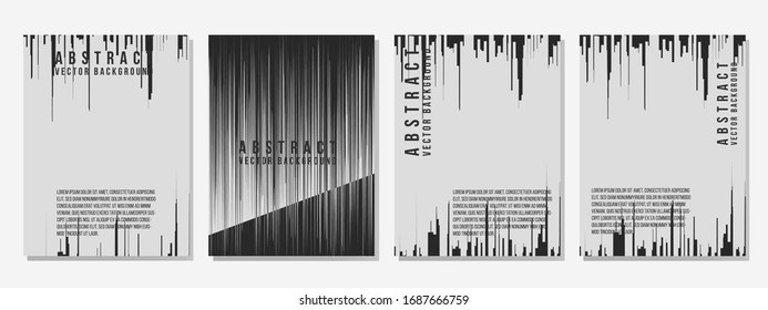 fondo abstracto en blanco y negro. Fondos retro vintage en textura de grunge envejecida.fondos de papel,cubiertas de ondas de línea abstractas,cubiertas de diseño memphis ilustración gráfica con patrones de color negro.