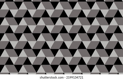 black and white abstract background with seamless pattern. geometric style - stock vector.	

