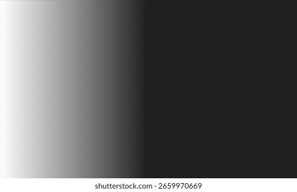 Black and white abstract background with smooth gradient texture for design projects A bold gradient background transitioning from a glossy black to a deep metallic grey,