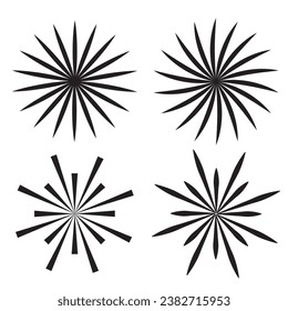 Black and white abstract Background with Sunlight. Vector Illustration.