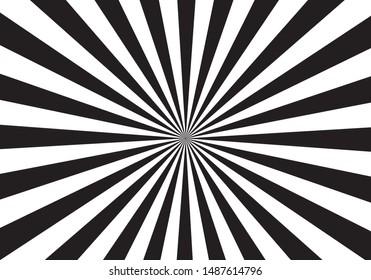 Black and white abstract Background with Sunlight.Vector Illustration.