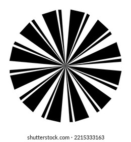 Black and white abstract Background with Sunlight.Vector Illustration. Linear sun rays painted in vintage style