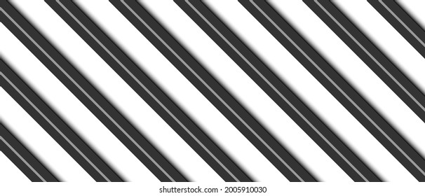 Black and White abstract background, texture with diagonal lines, vector illustration	