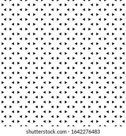 Black and white abstract background with triangles.  Seamless vector pattern. EPS 10