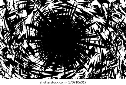 Black and white abstract background vector art.