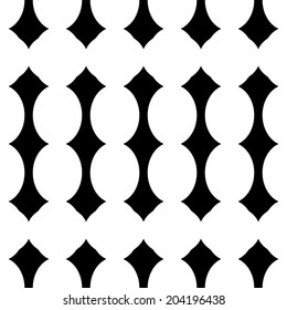 Black and white abstract background.  Vector pattern.