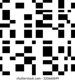 Black and white abstract background. Vector seamless pattern for creating card, web page background, wallpaper and textile.