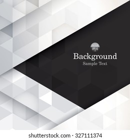 Black and white abstract background vector. Can be used in cover design, book design, website background, CD cover, advertising.