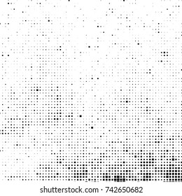 Black and white abstract background vector pattern of squares and dots