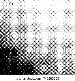 Black and white abstract background vector pattern of squares and dots