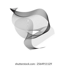 Black and white abstract background wallpaper for presentation with gradient and lines vector image