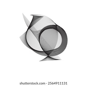 Black and white abstract background wallpaper for presentation with gradient and lines vector image