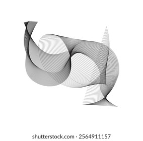 Black and white abstract background wallpaper for presentation with gradient and lines vector image