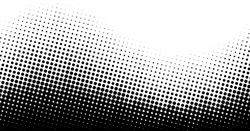 Abstrakter Schwarz-weißer Hintergrund Mit Gewelltem Muster. Halftone Wirkung. Vektorgrafik.
