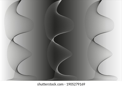 abstrakter schwarz-weißer Hintergrund mit glatter Linie