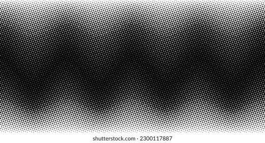 Abstrakter schwarz-weißer Hintergrund mit gewelltem Muster. Halftone Wirkung. Vektorgrafik.